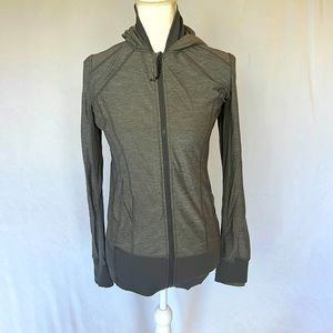 Lululemon Gray Long Zip Hoodie